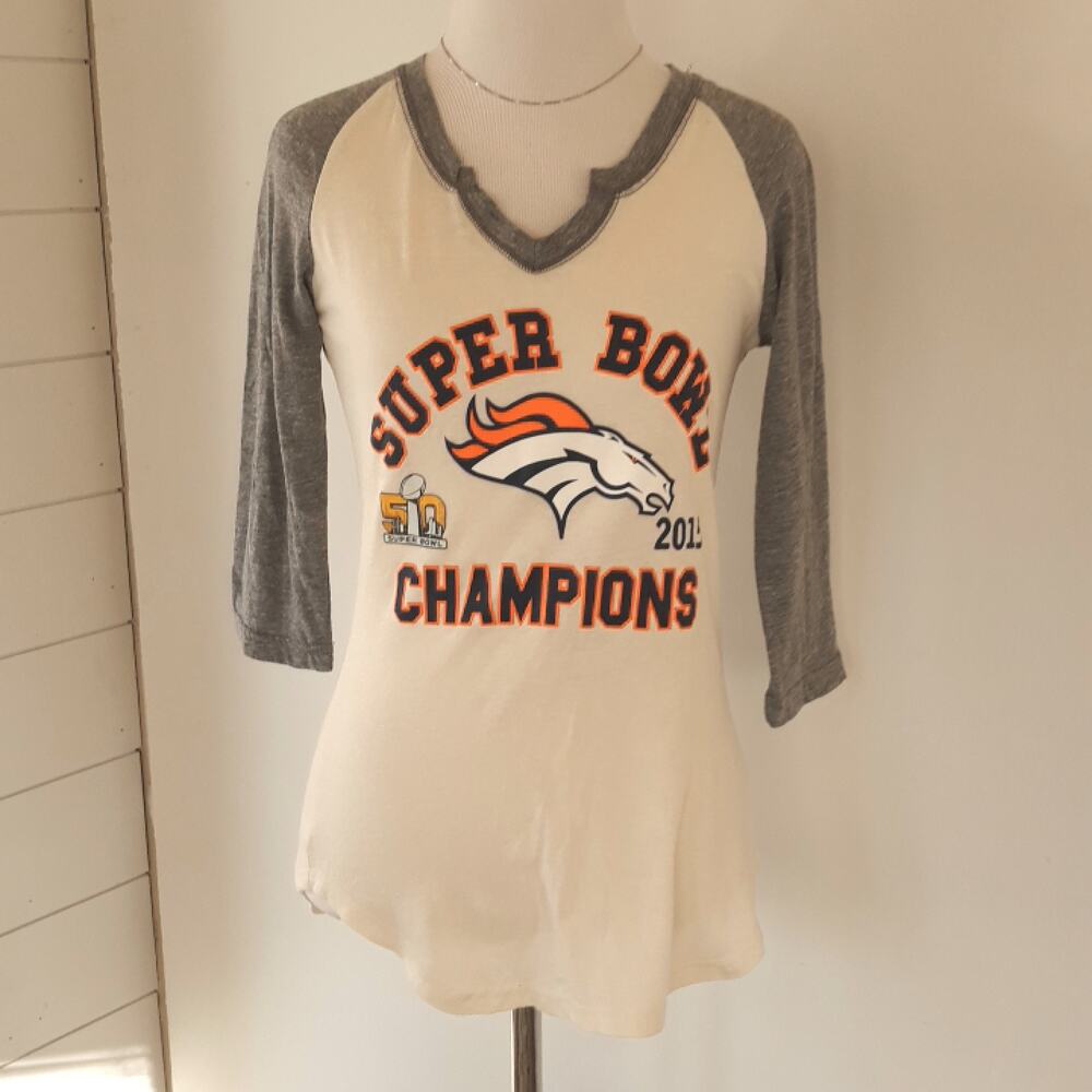 Denver Broncos Super Bowl Champions 2015 Raglan Shirt
